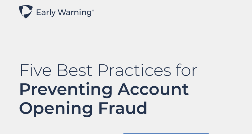 Five Best Practices for Preventing Account Opening Fraud