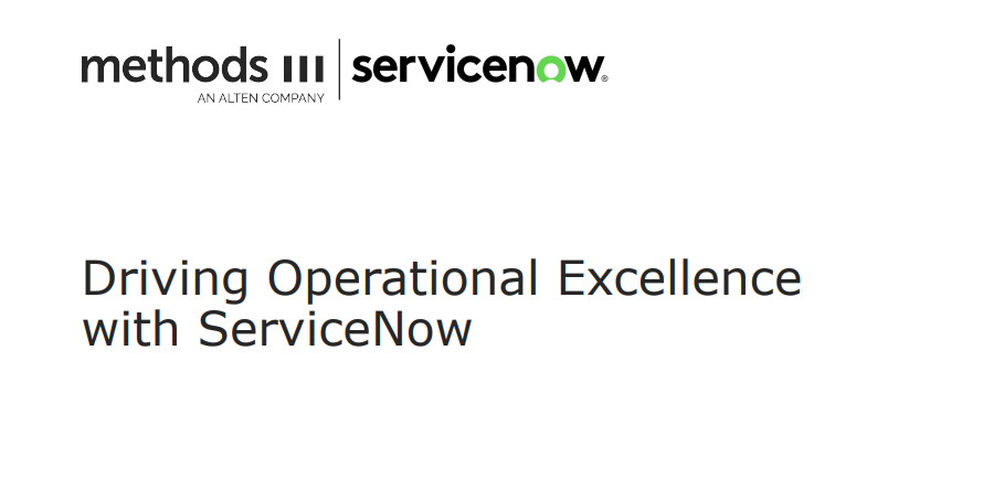 Driving Operational Excellence with ServiceNow
